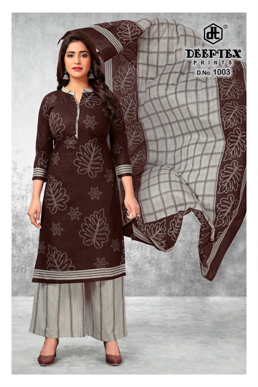 Deeptex Aaliza 3 Cotton Printed Casual Wear Dress Material Collection